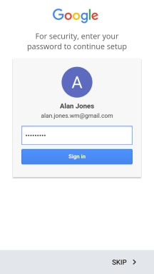 Press Sign in.