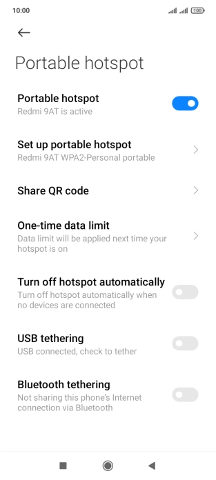 Press the Home key to return to the home screen.