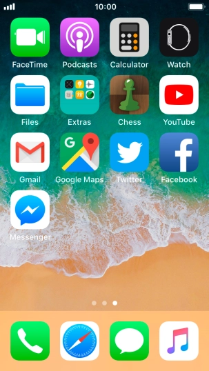 Press and hold the required app until the icons start to jiggle.