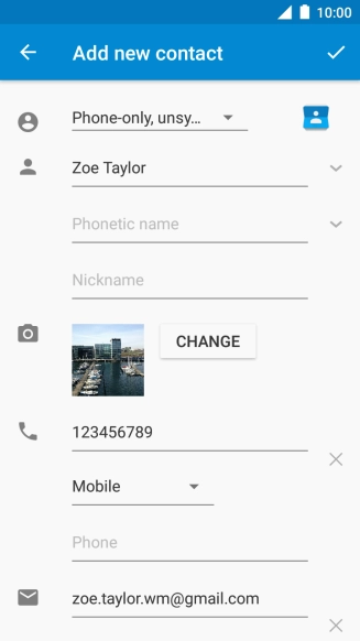 Press Phone and key in the required phone number.