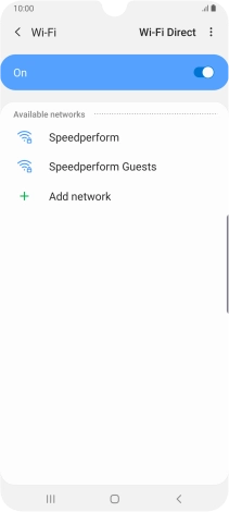 Press the menu icon.
