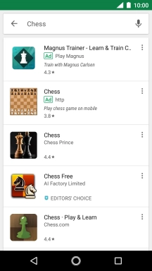 Press the required app.