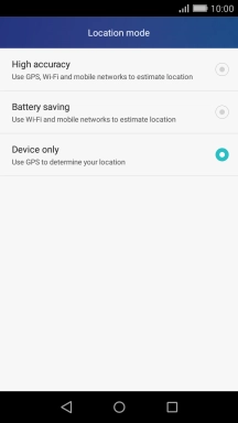 If you select High accuracy, your phone can find your exact position using the GPS satellites, the mobile network and nearby Wi-Fi networks. Satellite-based GPS requires a clear view of the sky.