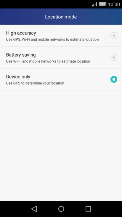 If you select High accuracy, your phone can find your exact position using the GPS satellites, the mobile network and nearby Wi-Fi networks. Satellite-based GPS requires a clear view of the sky.