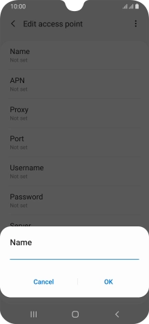 Key in Vodafone MMS and press OK.