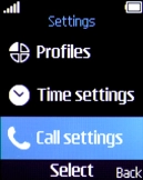 Select Call settings.