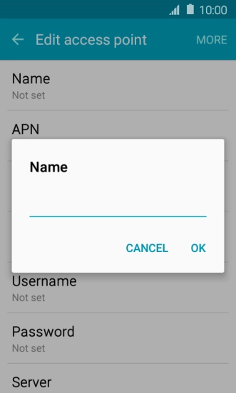 Key in Vodafone MMS and press OK.
