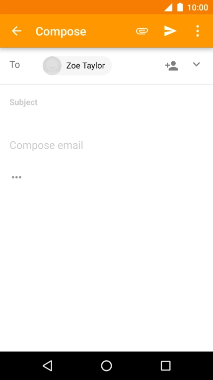 Press Subject and key in the required subject.