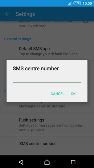 Key in +35387699989 and press OK.