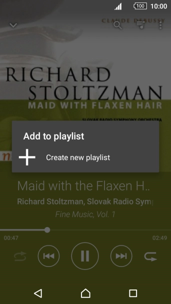 Press Create new playlist.