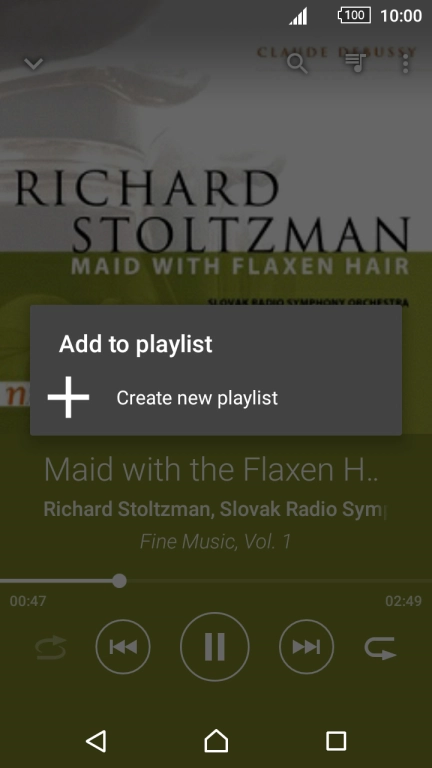 Press Create new playlist.
