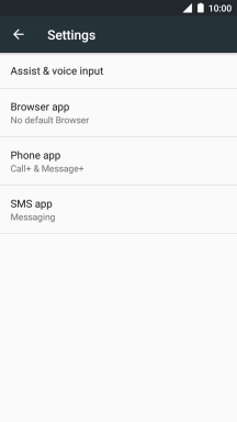 Press SMS app.