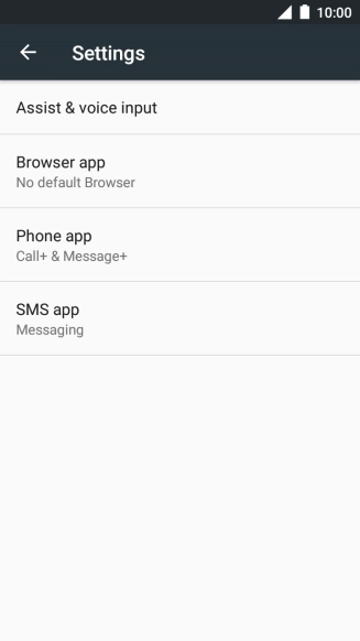 Press SMS app.