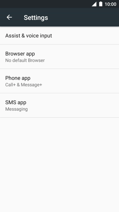 Press SMS app.