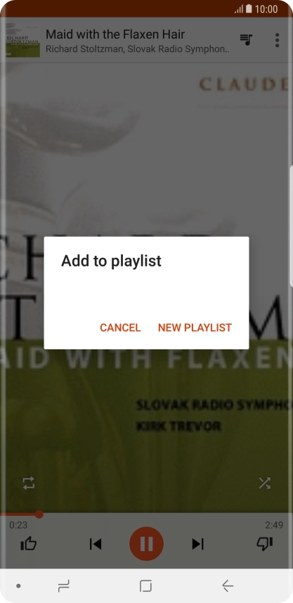 Press NEW PLAYLIST.