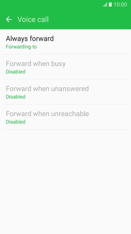Press the Home key to return to the home screen.