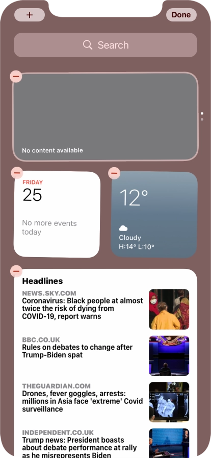 Press the add icon.