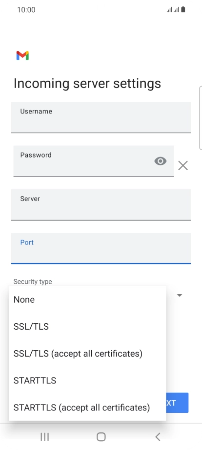 Press None.