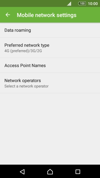 Press Access Point Names.