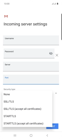 Press None.
