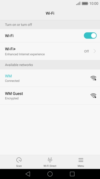Press the Home key to return to the home screen.