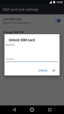 Key in your PIN and press OK.