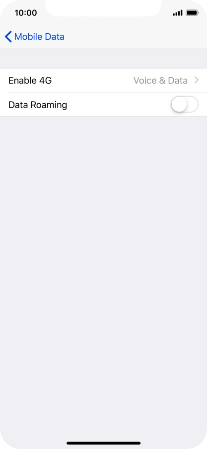 Press Enable 4G.
