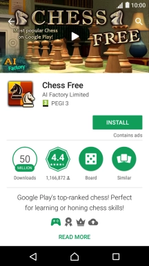 Press INSTALL and follow the instructions on the screen to install the app.