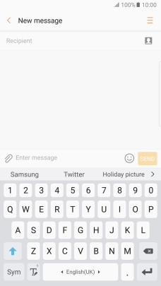 Open a new note, message or email message to bring up the keypad and your phone is ready for text input.
