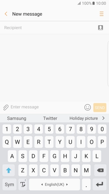 Open a new note, message or email message to bring up the keypad and your phone is ready for text input.