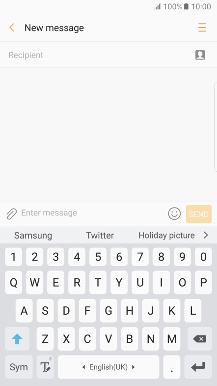 Open a new note, message or email message to bring up the keypad and your phone is ready for text input.