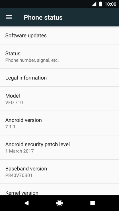 Press Software updates. If a new software version is available, it's displayed. 
Follow the instructions on the screen to update the phone software.