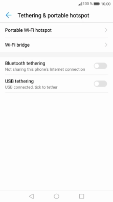 Press Portable Wi-Fi hotspot.
