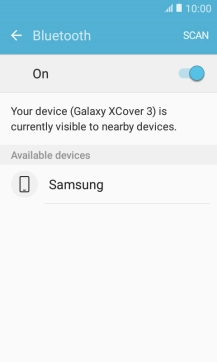 Press the required Bluetooth device and follow the instructions on the screen to pair the device with your phone.