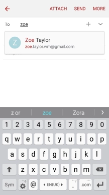 Press the required contact.