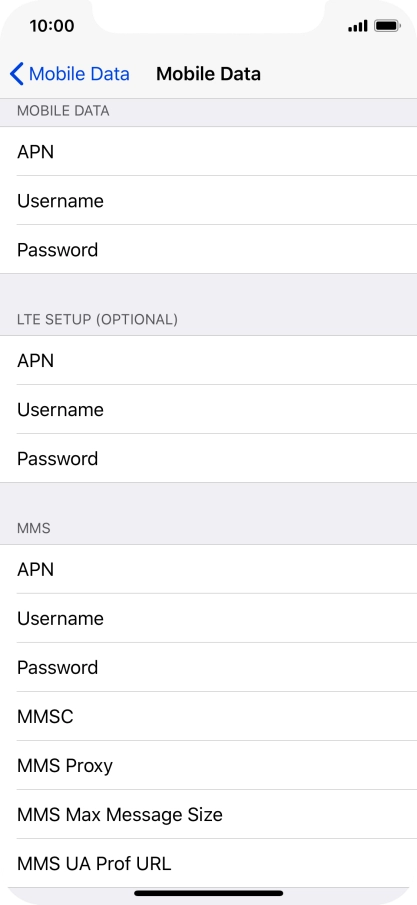 Press APN and key in mms.vodafone.net.