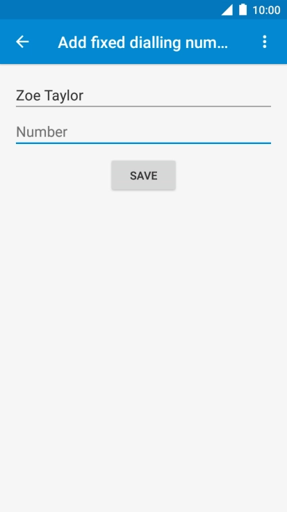 Press Number and key in the required phone number.