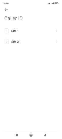 Press the required SIM.