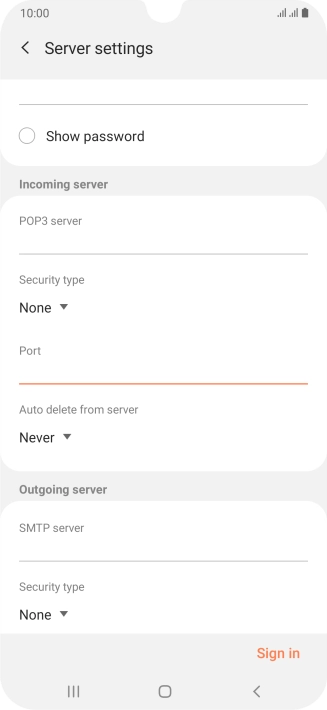 Press the drop down list below 