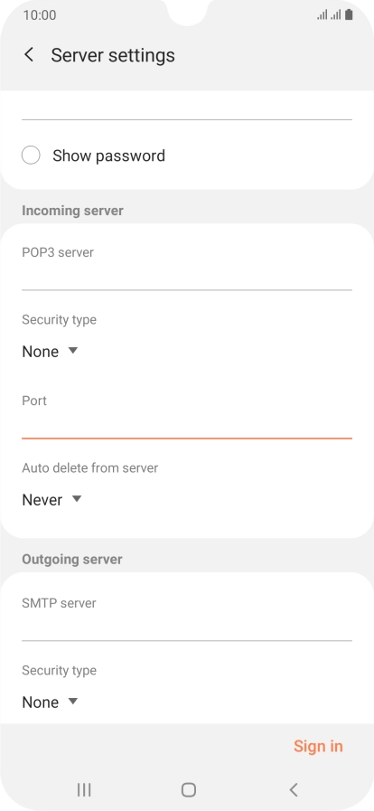 Press the drop down list below 