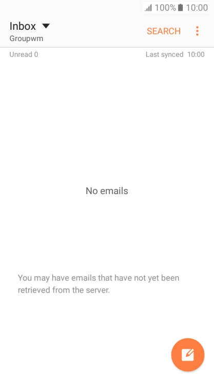 Press the new email message icon.