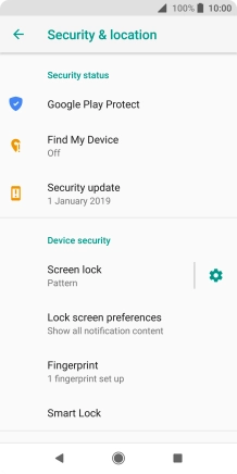 Press Screen lock and key in the current phone lock code.