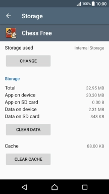 Press CLEAR CACHE.