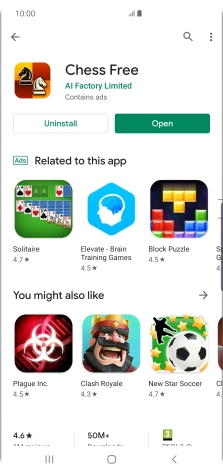 Press the Home key to return to the home screen.