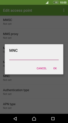 Key in 01 and press OK.