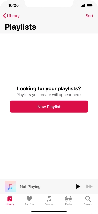 Press New Playlist.