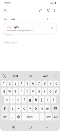 Press the required contact.