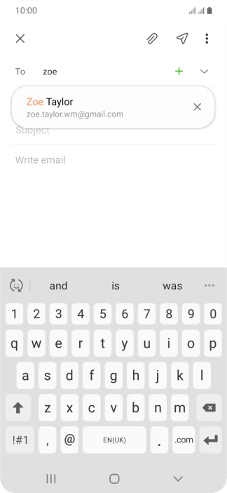 Press the required contact.