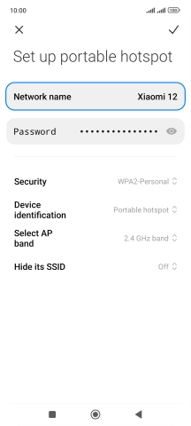 Press Password and key in the required password.