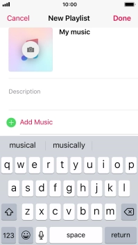 Press Add Music.